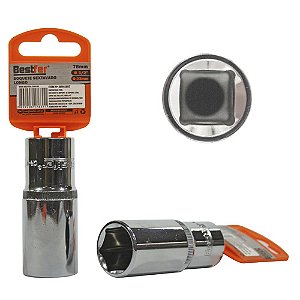 SOQUETE 1/2" SEXTAVADO LONGO 23MMX78MM - BESTFER
