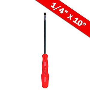 CHAVE FENDA CABO TRANSPARENTE PRETA MAGNETICA CROMO VANADIO 1/4X10" - 6X250MM PRO - BESTFER