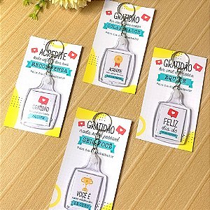 Mimo do Dia do Trabalhador - Card com Chaveiro - 10 Unidades