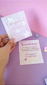Cartão de Agradecimento