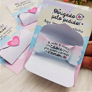 Card com Balinha - 10 unidades