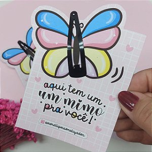 Card Borboleta com Tic Tac - 10 unidades