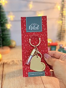 Chaveiro com Espelho e Mini Gloss - 10 Unidades