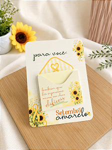 Cartão com Post-it Setembro Amarelo – 10 unidades