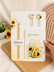 Kit Papelaria Setembro Amarelo – 10 Unidades