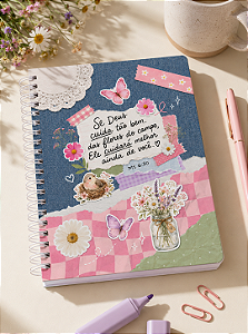 Caderno A5 Deus Cuida de Você – Coleção Preciosa