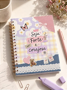 Caderno A5 Seja Forte e Corajosa – Coleção Preciosa
