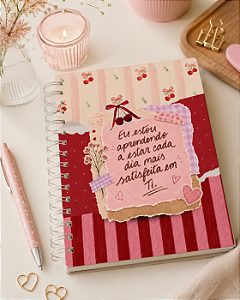 Caderno A5 Satisfeita em Ti – Coleção Preciosa