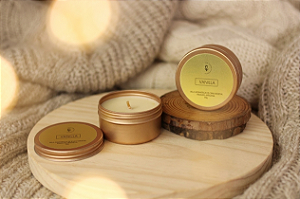 Vela Aromática Vanilla - latinha travel