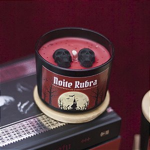 Noite Rubra - Vela Aromática Vinho Cabernet - Coleção Halloween