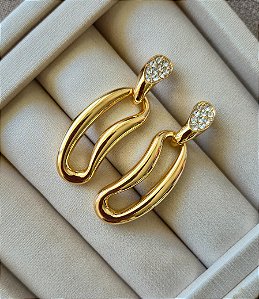 Brinco Organic Luxo com Zircônias