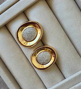 Brinco Oval Shine Chic