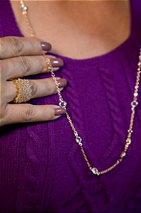 Colar Points Round 80 cm