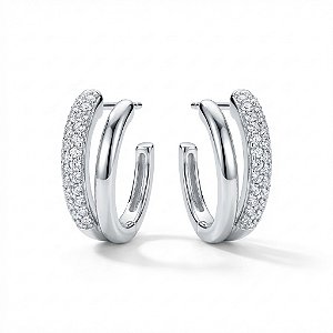 Brinco Fileiras Microzircônia