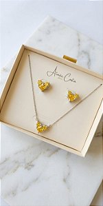 Conjunto Coração Amarelo