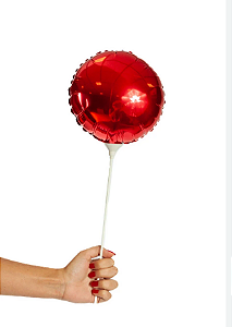 Balão Metalizado liso Redondo 10" Pol.