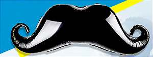 Balão Metalizado Mustache Mini shape 14" Pol. - Celebratoon