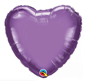 kit Balão Metalizado Coração 18" Pol. - 2 unidades