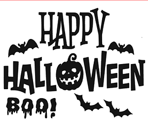 Adesivo Vinil para Balões -Happy Halloween Abóbora