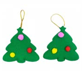 Enfeite Arvore Decorativa 7cm Verde - 2un