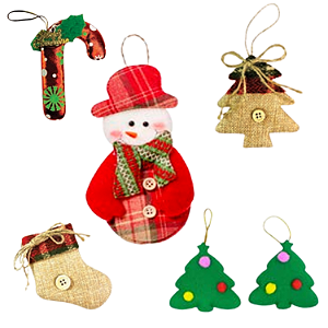 Kit Enfeite Natalino - 6 pcs