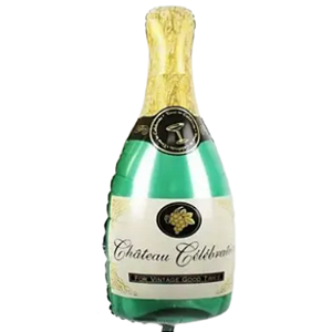 BALÃO METALIZADO CHAMPAGNE 51X100CM - 1 UN.