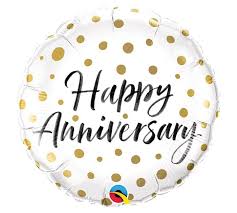 BALÃO METALIZADO 18" REDONDO FELIZ ANIVERSÁRIO 46CM