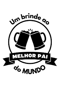 Personalização p/ Balões-BRINDE AO MELHOR PAI-Vinil adesivo