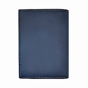 Carteira para Cartões de Couro Legítimo Rapina - Deep Blue