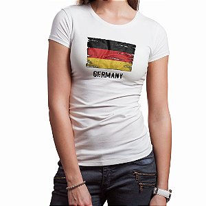 Camiseta Germany Feminina Aliança Militar - Branca