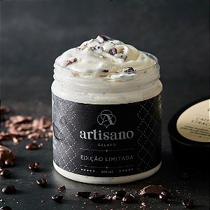 GELATO CAFFE BIANCO STRACCIATELLA CHOCOLATE ARTISANO 500GR