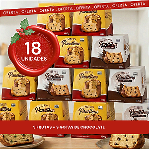Mega Box de Natal: 18 Panetones (Preço de Atacado)