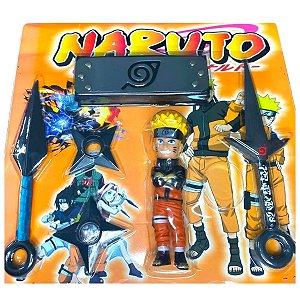 Naruto Kit Completo 4 Bonecos Articulado 15cm Uzumaki Sasuke