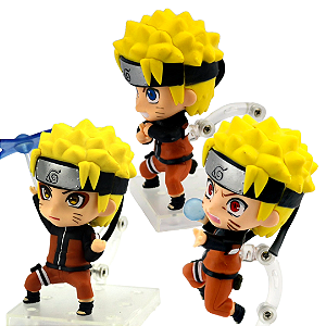 Kit com 3 Boneco Action Figure Naruto Shippuden