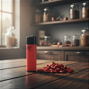 Isqueiro Clipper Mini Recarregável mais 50 Pedras para Substituição