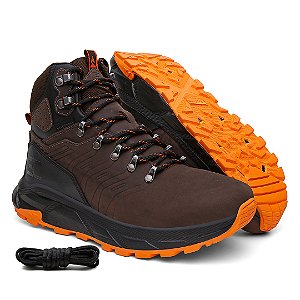 Bota Velocity Cano médio Couro Legítimo | Linha LiteStep