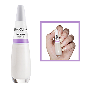 Esmalte  A Cor da Sua Moda Transparente Cor Top Blanc 7,5ml Impala