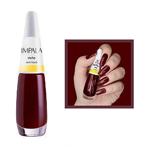 Esmalte A Cor da Sua Moda Cremoso Cor Vinho 7,5ml Impala