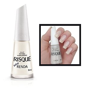 Esmalte Transparente Cor Renda 8ml Risque