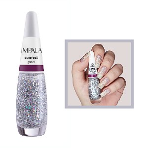Esmalte Holográfico Glitter Cor Disco Ball 7,5ml Impala
