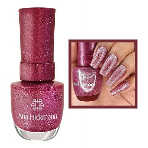 Esmalte Glitter Cor Pink Star 9ml Ana Hickmann