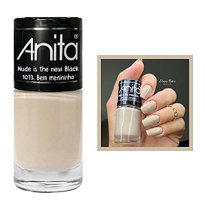 Esmalte Nude Is The New Black Cremoso Cor Bem Menininha 10ml Anita