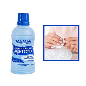 Removedor de Esmaltes À Base de Acetona 100ml Acemar