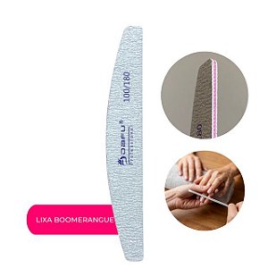 Lixa Boomerangue Polidora de Unhas 100/180 Dafu Professional