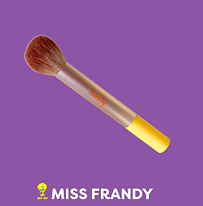 Pincel Chanfrado Para Blush Coleção Tweety Piu Piu Miss Frandy