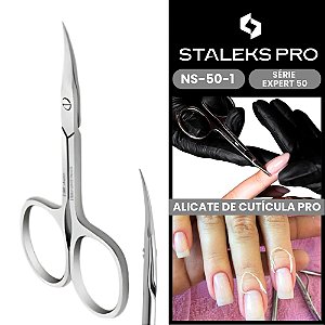 Tesoura de Cuticula Pro SE-50-1 Serie Expert 50 Staleks