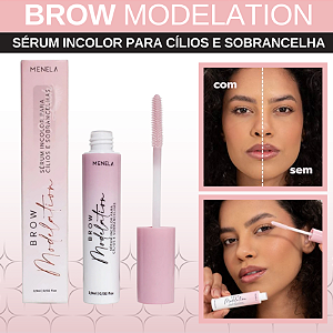 Brow Modelation Sérum Incolor para Cílios e Sobrancelhas 3,9ml Menela