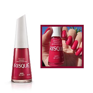 Esmalte Cremoso Cor Grão de Café 8ml Risque