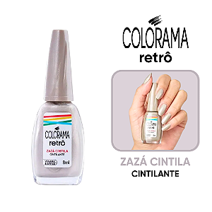Esmalte Coleção Retro Cintilante Cor Zaza Cintila 8ml Colorama