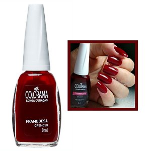 Esmalte Cremoso Cor Framboesa 8ml Colorama